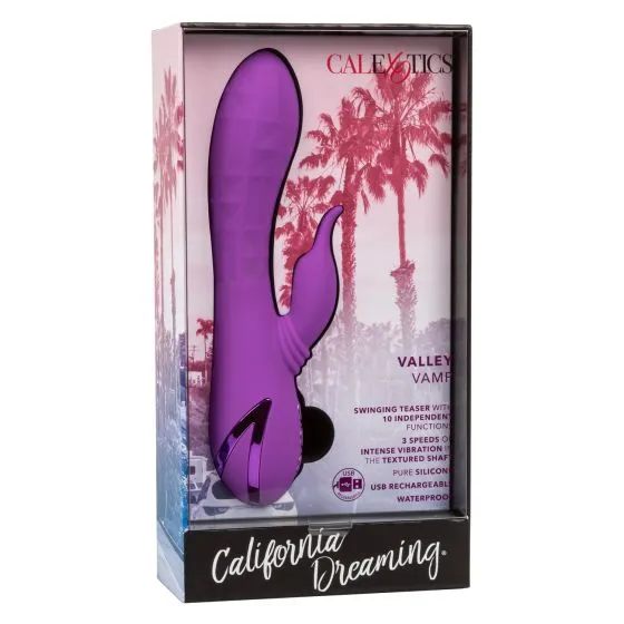 California Dreaming Valley Vamp Rabbit Vibrator with Swinging Teaser
