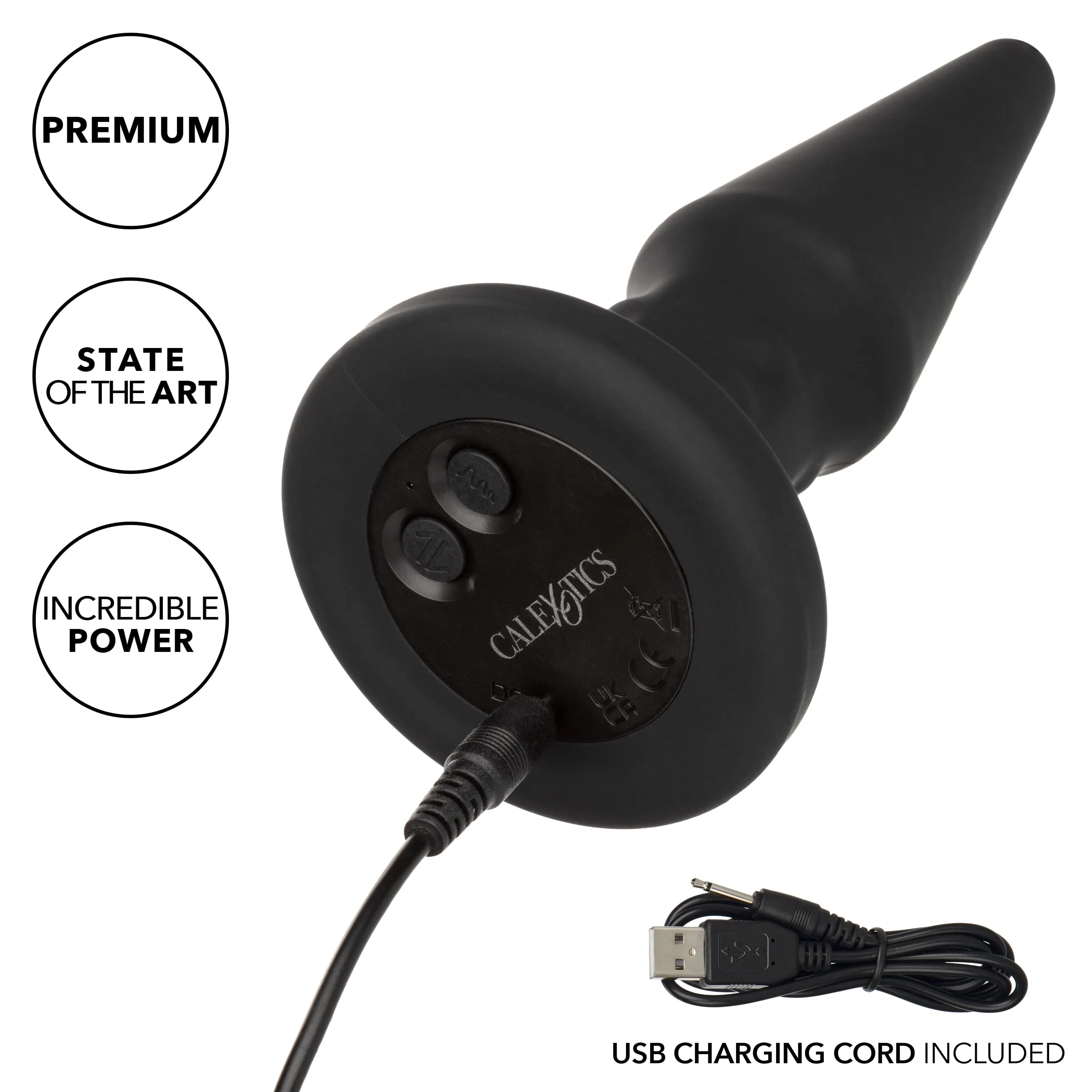 California Exotics - Bionic Beaded Rimming Probe Massager (Black)