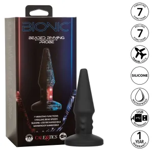 California Exotics - Bionic Beaded Rimming Probe Massager (Black)