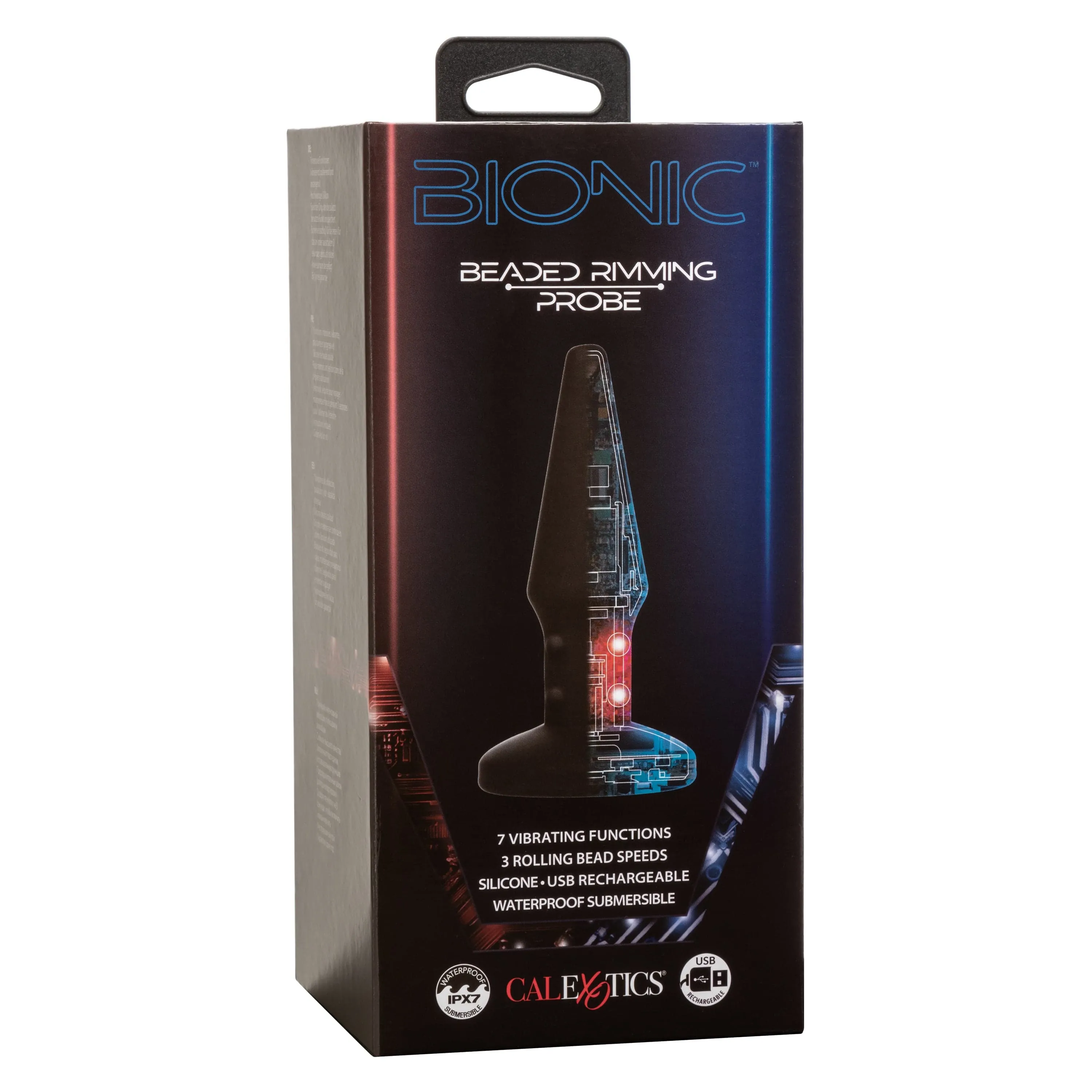 California Exotics - Bionic Beaded Rimming Probe Massager (Black)
