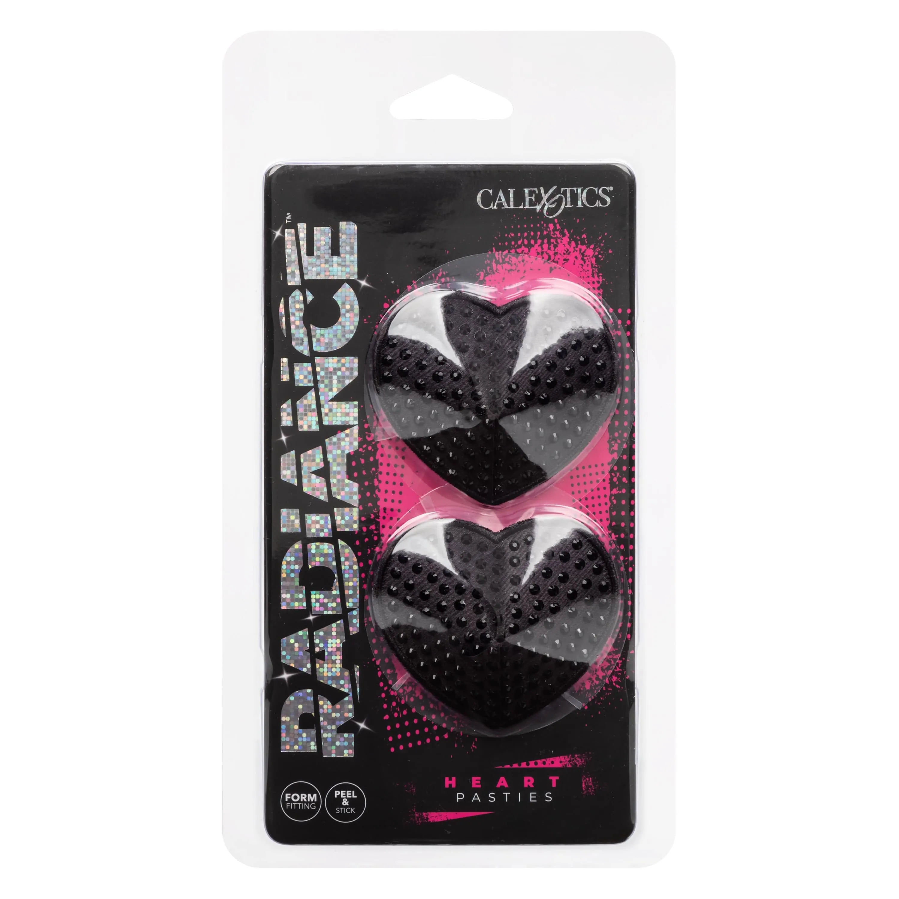 California Exotics - Radiance Heart Pasties Nipple Covers (Black)