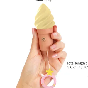 Cand'Ice Vanilla Pop Silicone Ice Cream Cone Vibrator