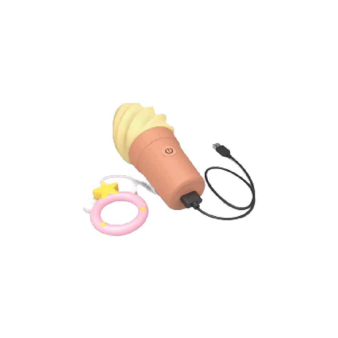Cand'Ice Vanilla Pop Silicone Ice Cream Cone Vibrator