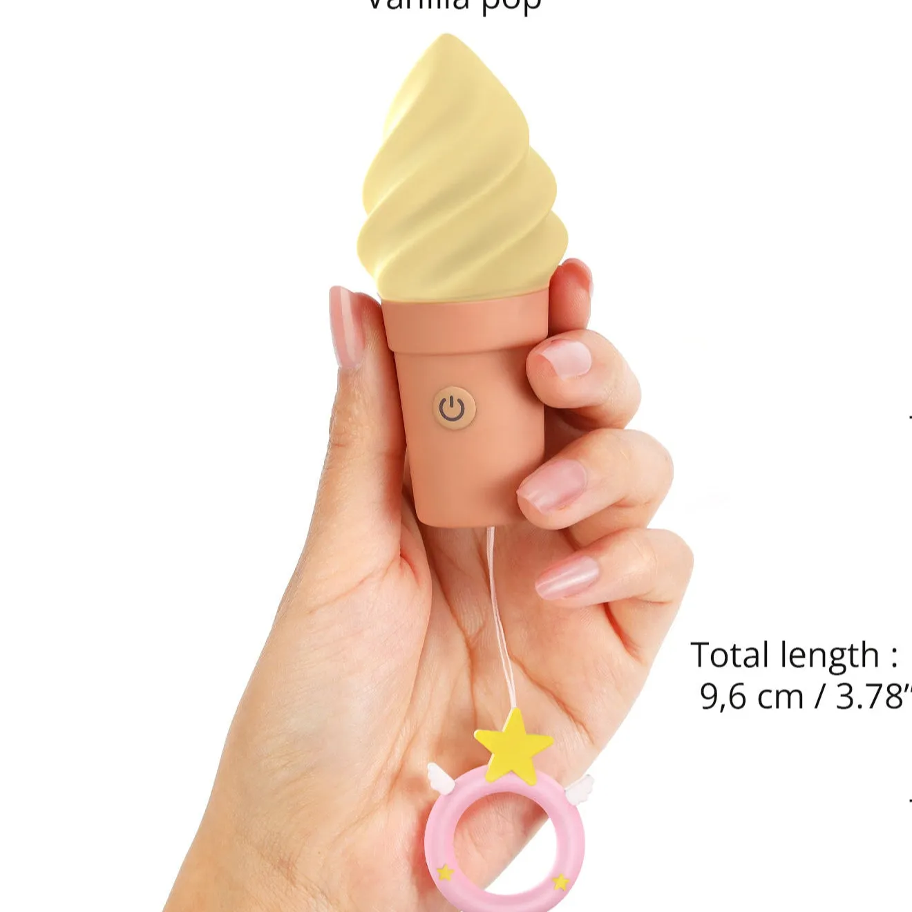 Cand'Ice Vanilla Pop Silicone Ice Cream Cone Vibrator