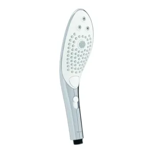 Cap de duș stimulator WOMANIZER Wave Chrome. pentru stimularea clitorisului. 3 tipuri de jet. 2 intensități. argintiu