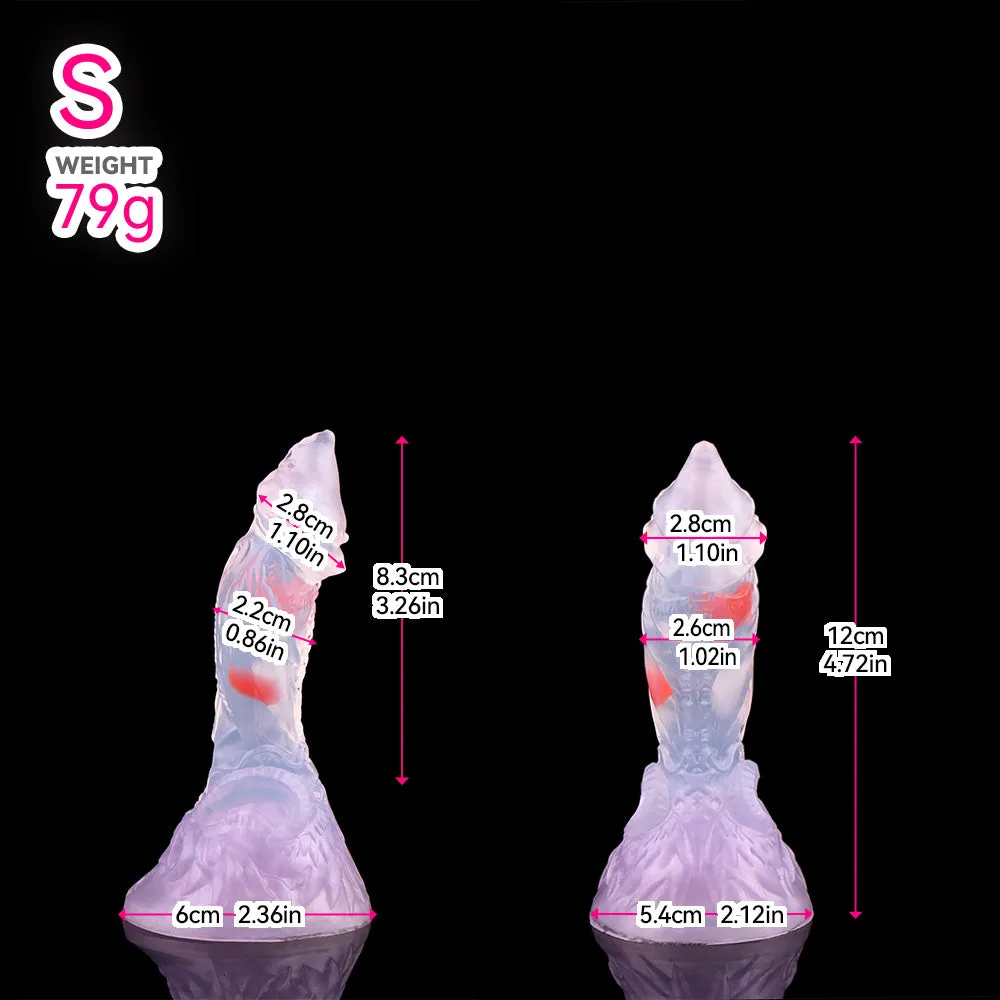 Clear Dildo Monsterdildo Butt Plug - Fantasy Dragon Penis Suction Cup Women Masturbator