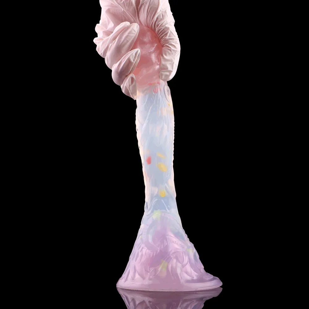 Clear Dildo Monsterdildo Butt Plug - Fantasy Dragon Penis Suction Cup Women Masturbator