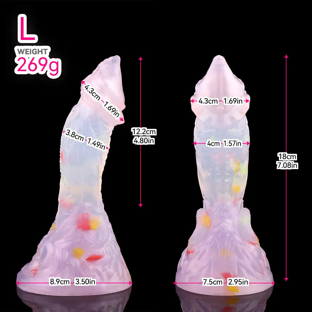 Clear Dildo Monsterdildo Butt Plug - Fantasy Dragon Penis Suction Cup Women Masturbator