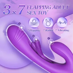 Clitoral G Spot Vibrator - Tongue Flapping Anal Dildo Female Sex Toys