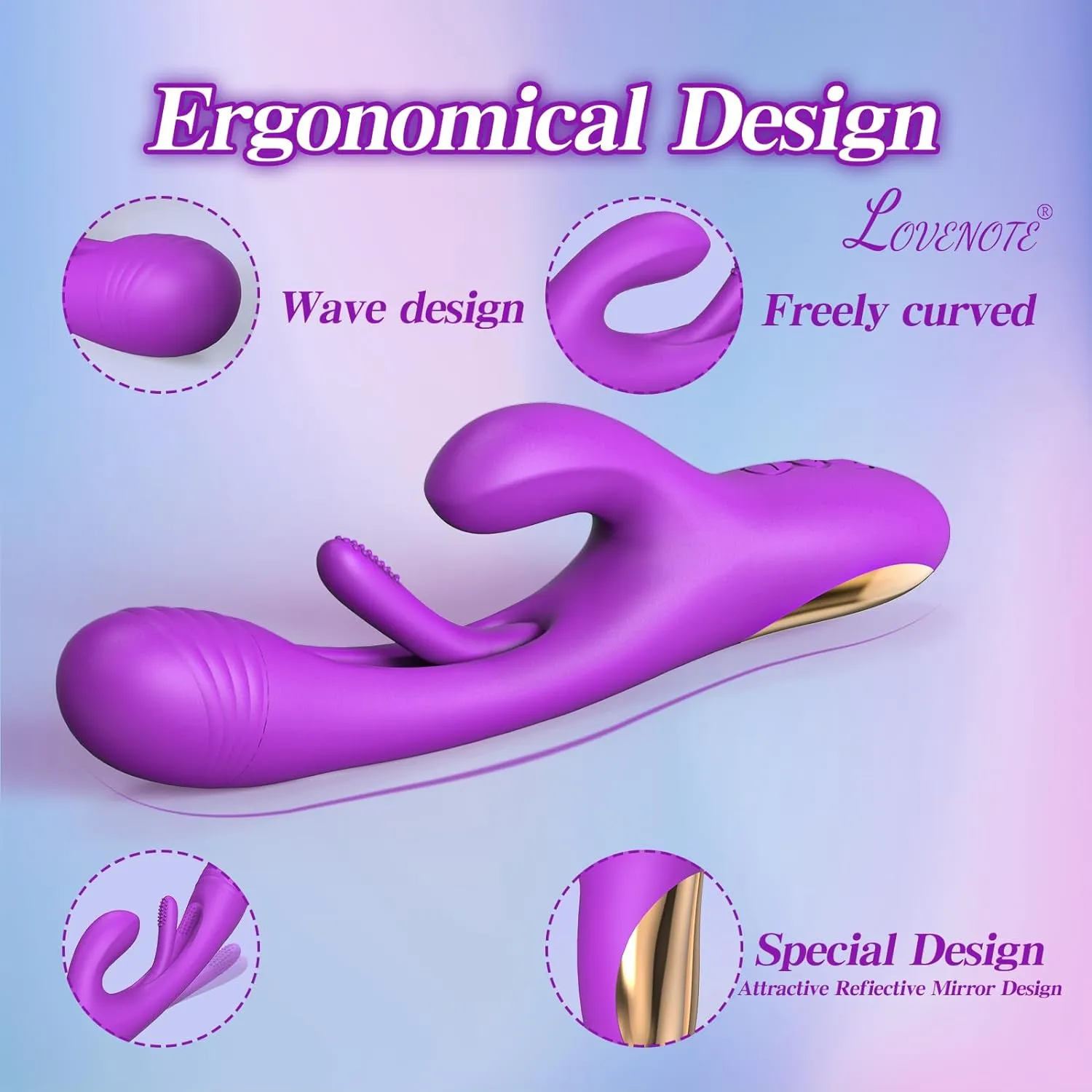 Clitoral G Spot Vibrator - Tongue Flapping Anal Dildo Female Sex Toys
