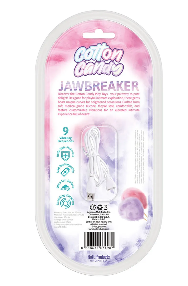 Cotton Candy Jaw Breaker Silicone Vibrator