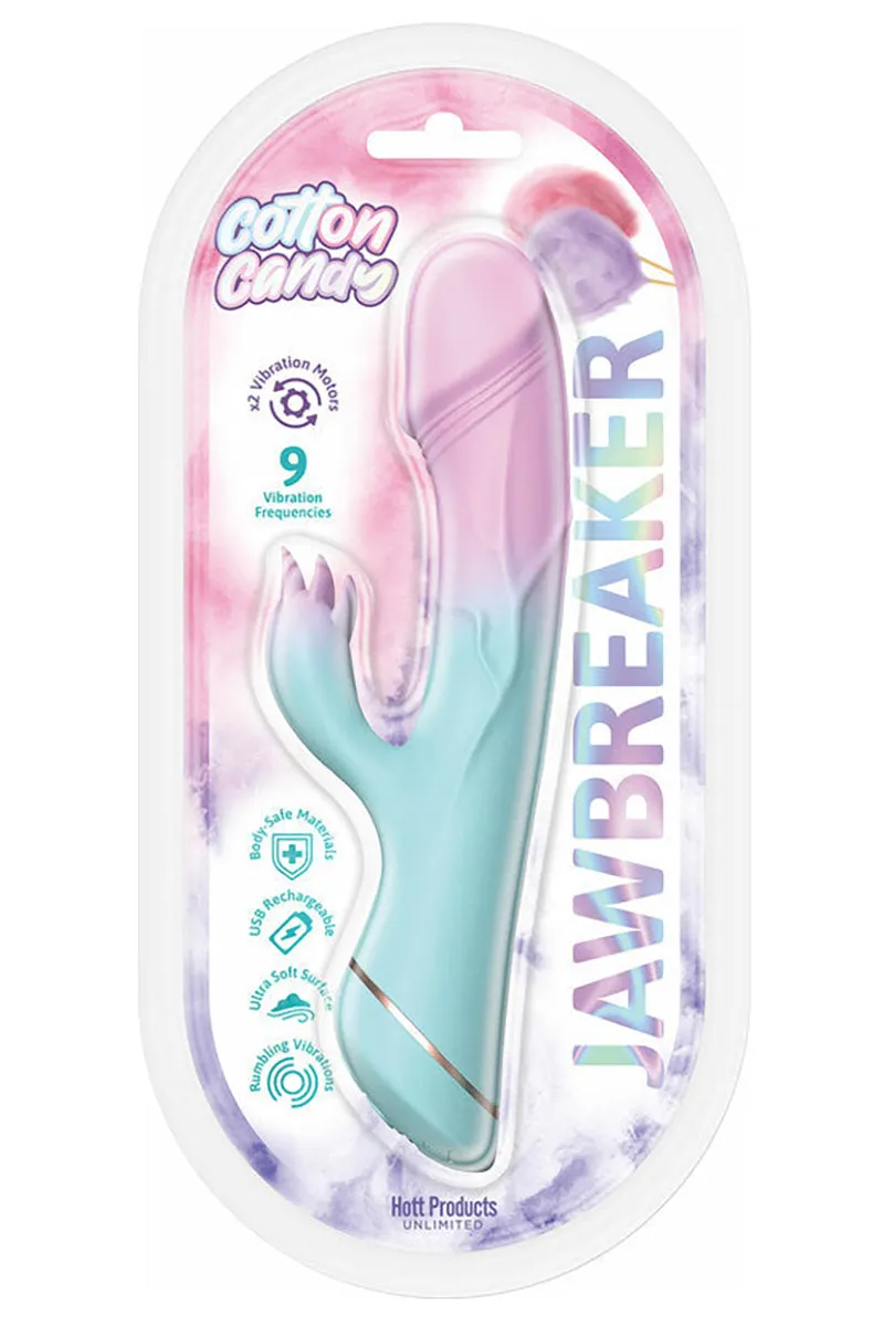 Cotton Candy Jaw Breaker Silicone Vibrator
