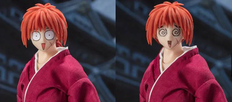 Dasin Models 6 Inch Rurouni Kenshin Himura Kenshin Samurai X Red Version