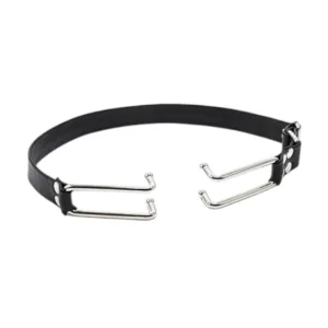 Deschizător de gură TOYZ4LOVERS Fetish Art Mouth Spreader. pentru jocuri erotice BDSM. negru cu argintiu (00904294)