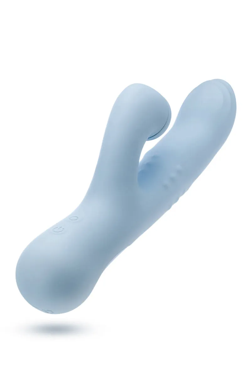 Devin Blue Silicone Massaging Beads Vibrator