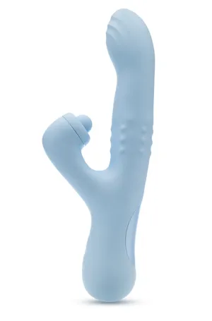 Devin Blue Silicone Massaging Beads Vibrator