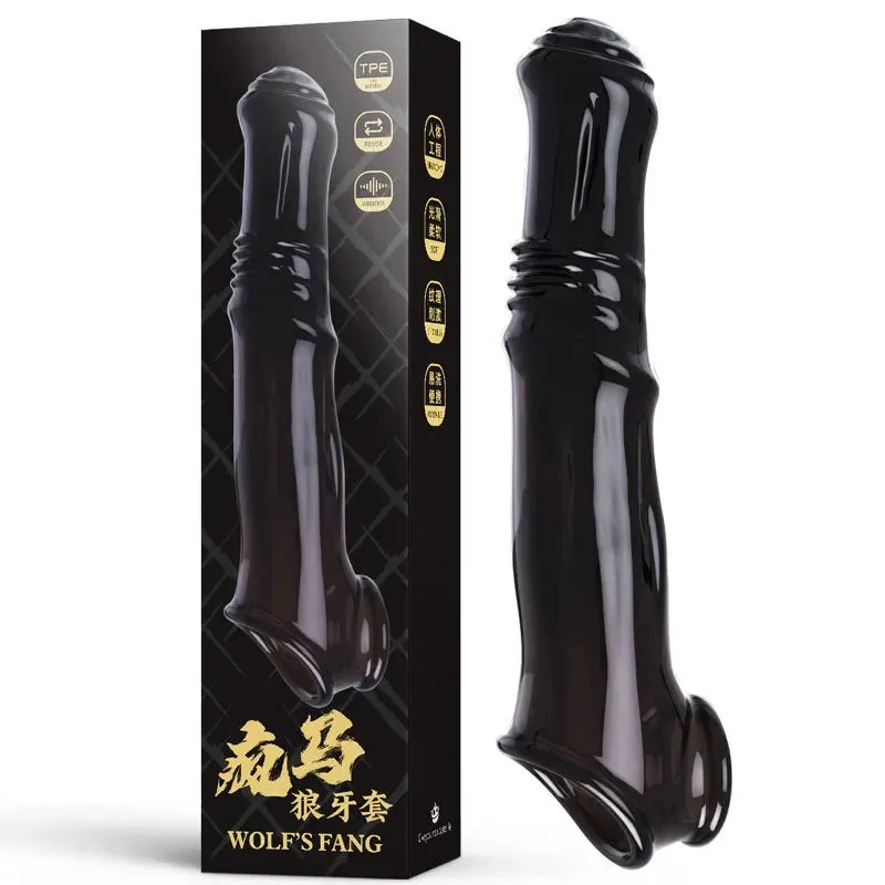 Dogdildo Cock Sleeve Penis Enlarger - Penis Ring Fantasy Condom Sex Toys for Couples