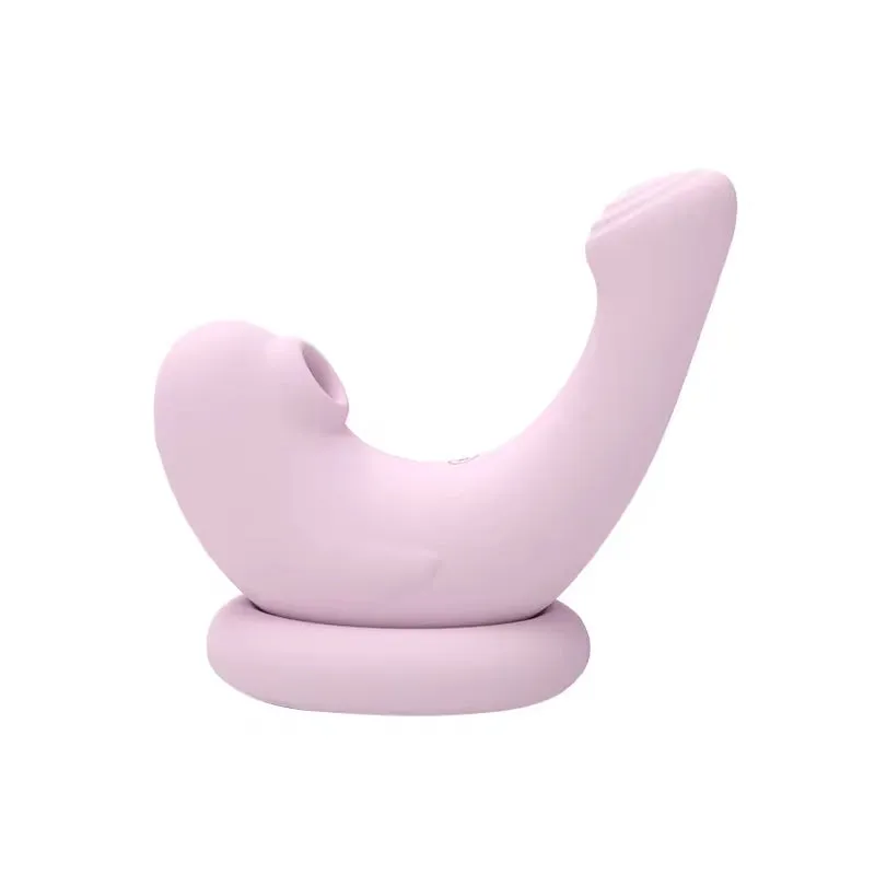 Double End Clit Sucker Anal Dildo Vibrator - Dolphin Women Gifts Wireless Charging