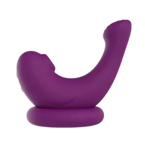 Double End Clit Sucker Anal Dildo Vibrator - Dolphin Women Gifts Wireless Charging