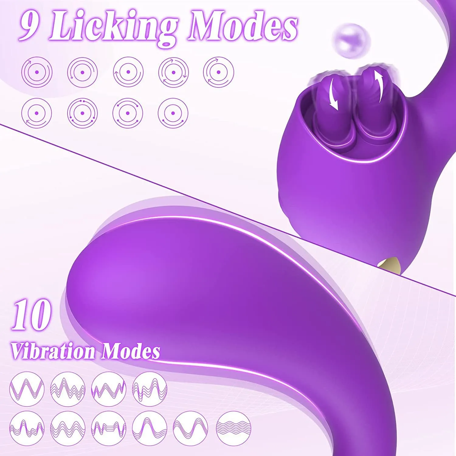 Double End G Spot Clit Clamps Stimulator - Vibrating Anal Dildo Clitoral Female Sex Toys