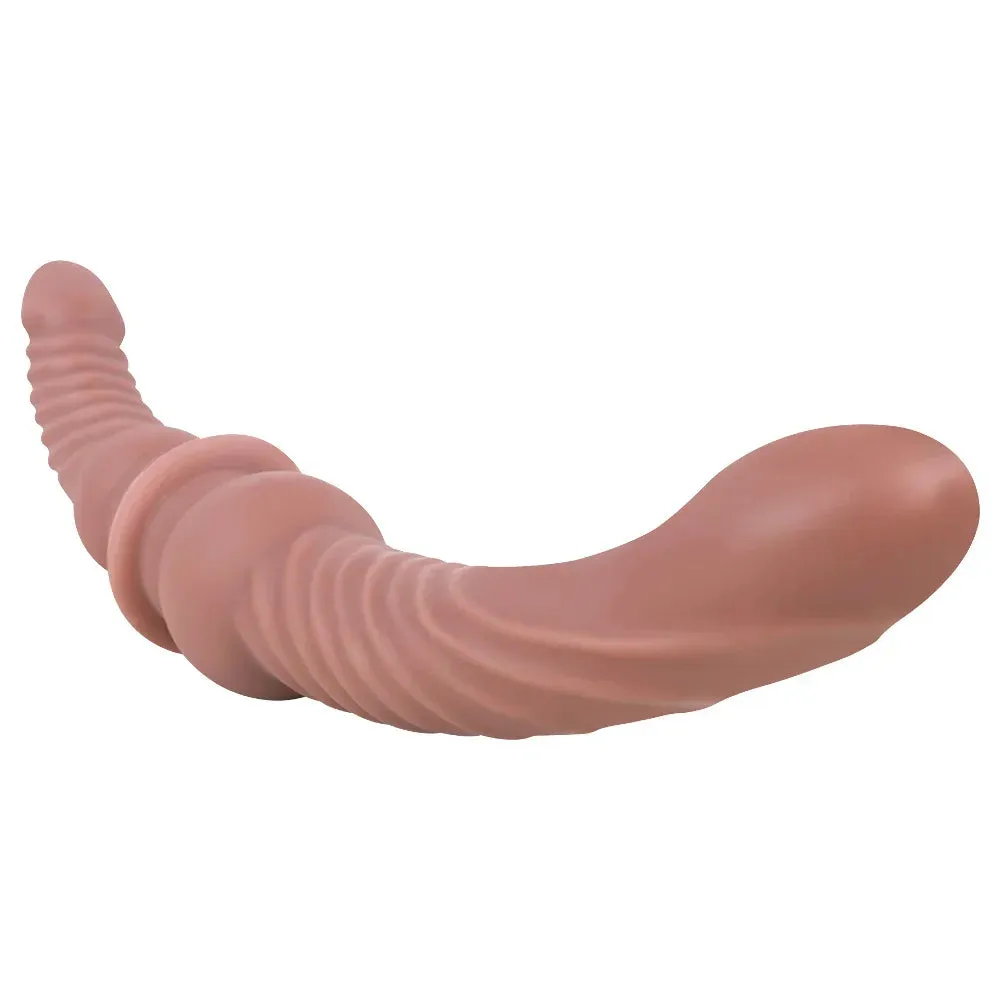 Double End Realistic Dildos Butt Plug - Silicone Fantasy Dildo Anal Sex Toys for Couple