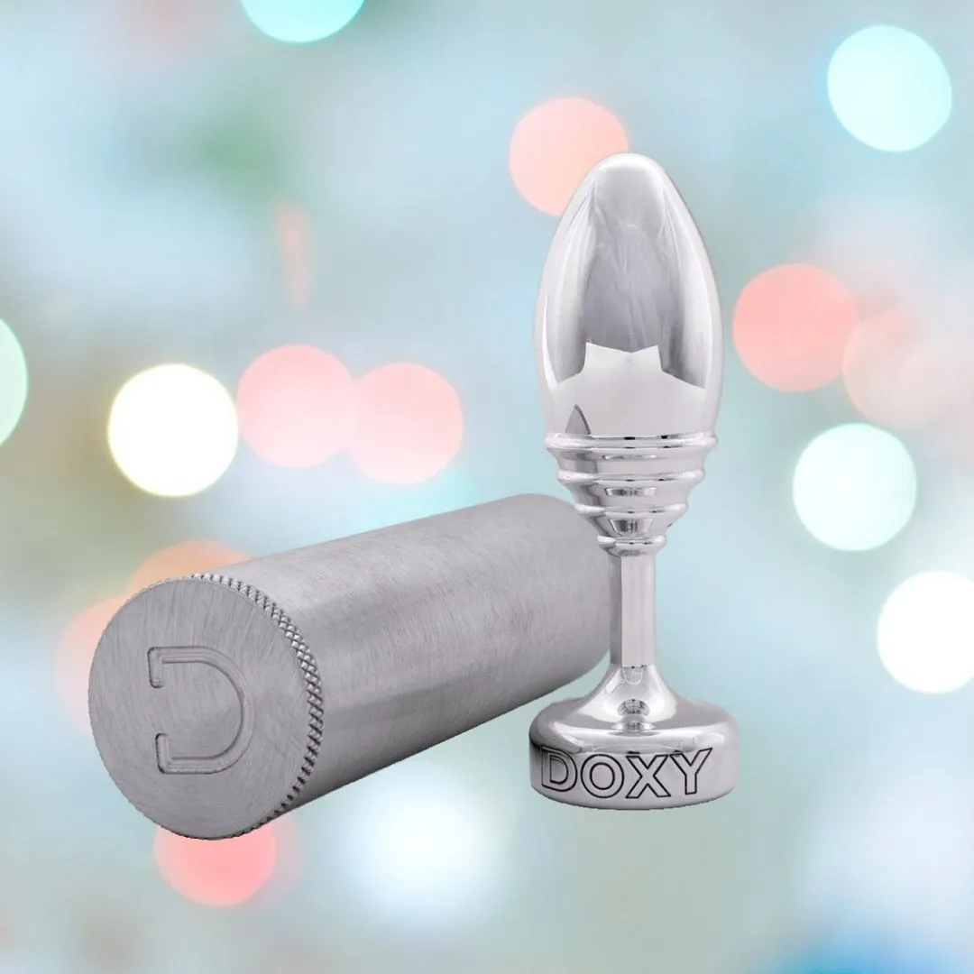 Doxy Ribbed Metal Butt Plug