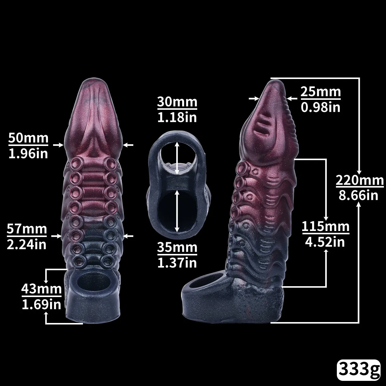 Dragondildo Fantasy Penis Sleeve Extender - Cock Sheath Extender Beast Sex