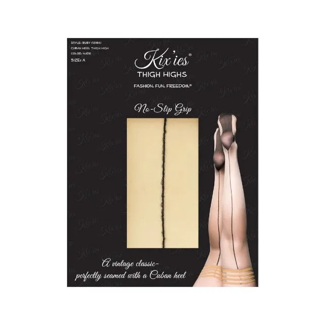 Dresuri sexy KIX'IES RUBY. cu cusătură pe spate și benzi anti-alunecare. culoarea pielii. mărime A (XS-S) (model 1318A)