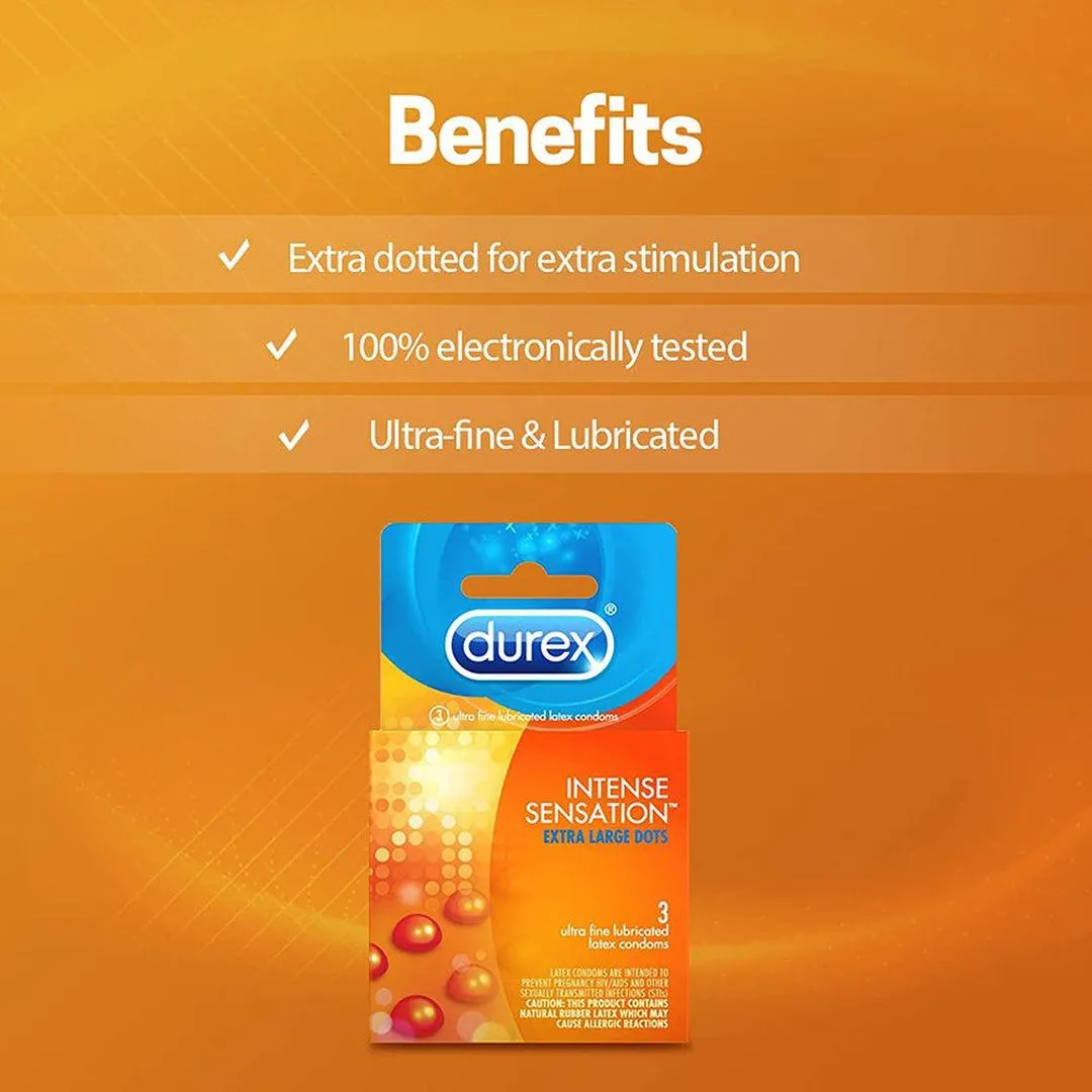 Durex Intense Sensation Dotted Condoms