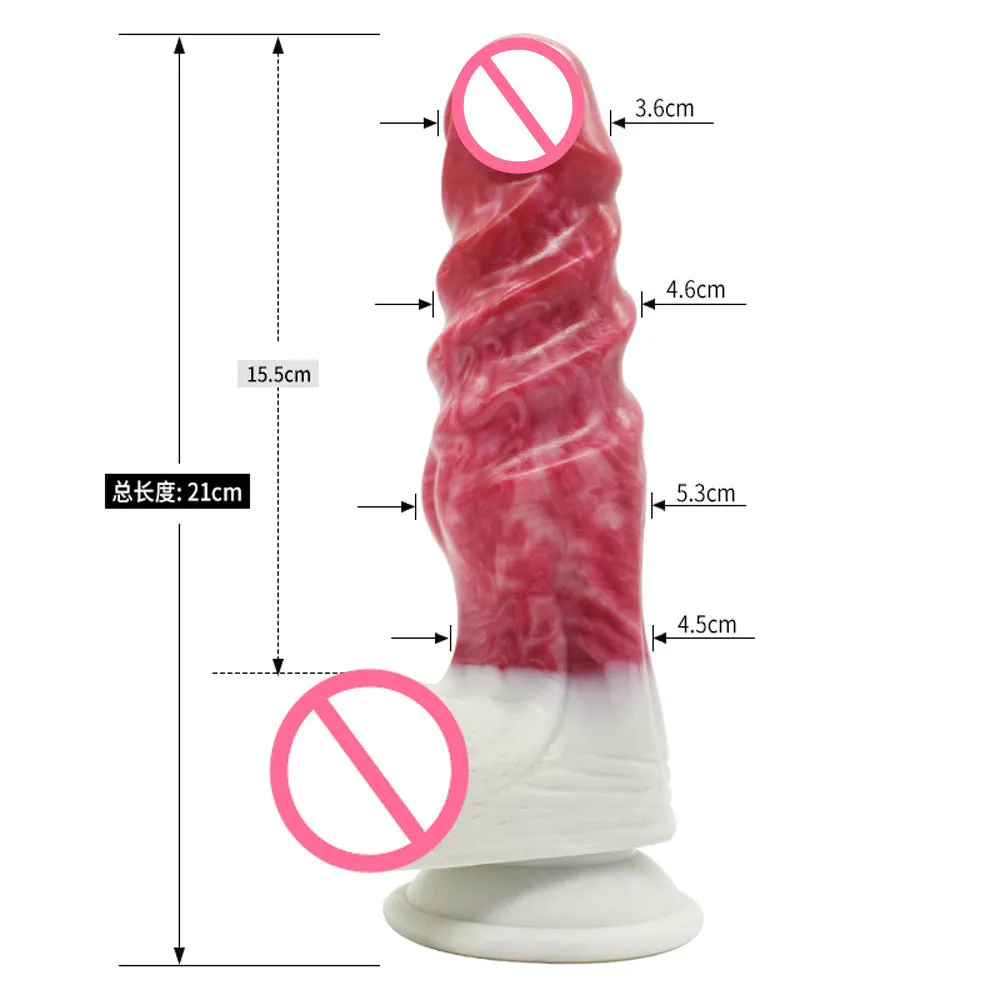 Ejaculating Monsterdildo Butt Plug - Big Sprial Vagianl Prostate Massage Sex Toys for Women