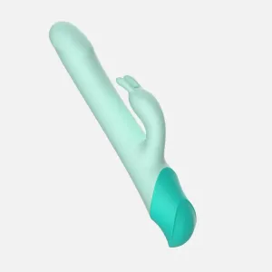 Elva Thursting Rabbit Vibrator-Teal