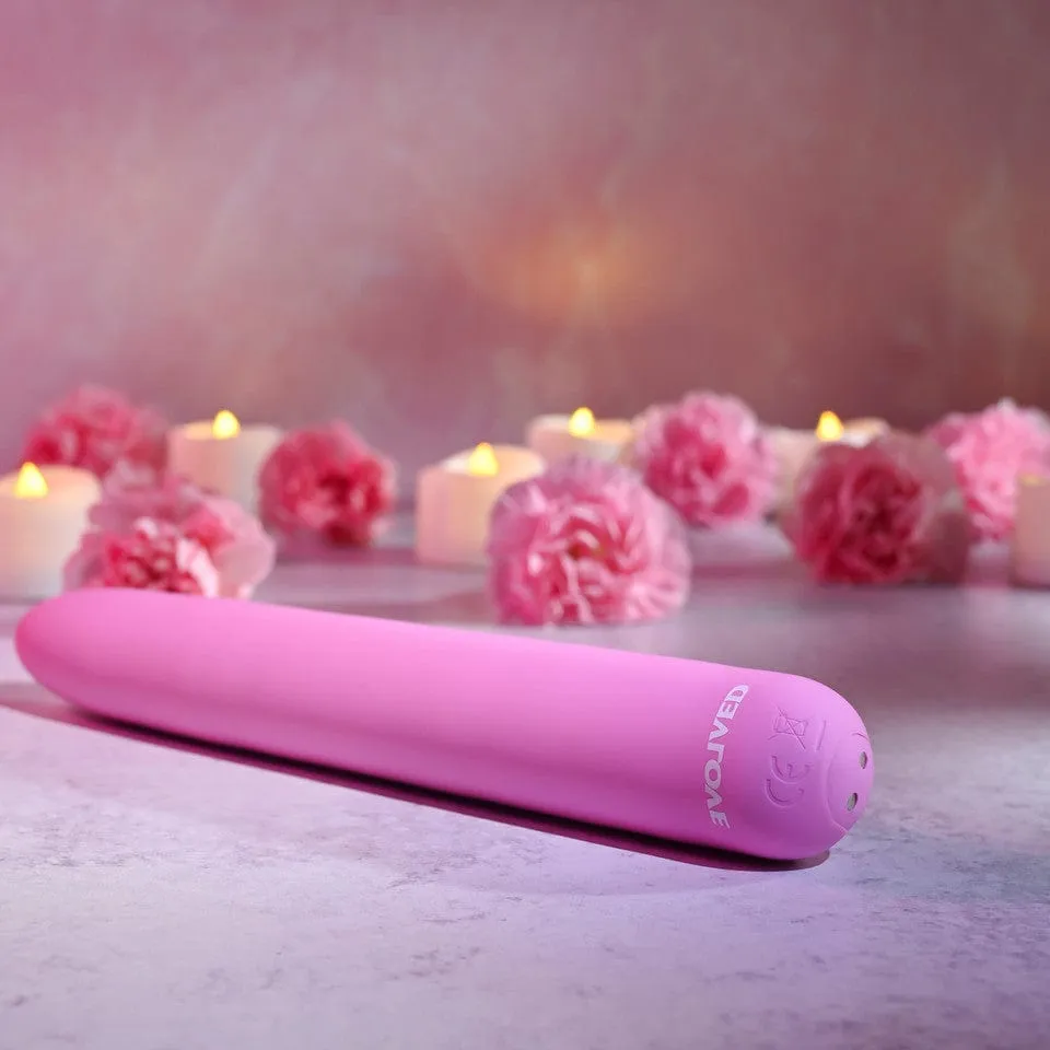 Evolved - Carnation Vibrating Dildo Vibrator (Pink)