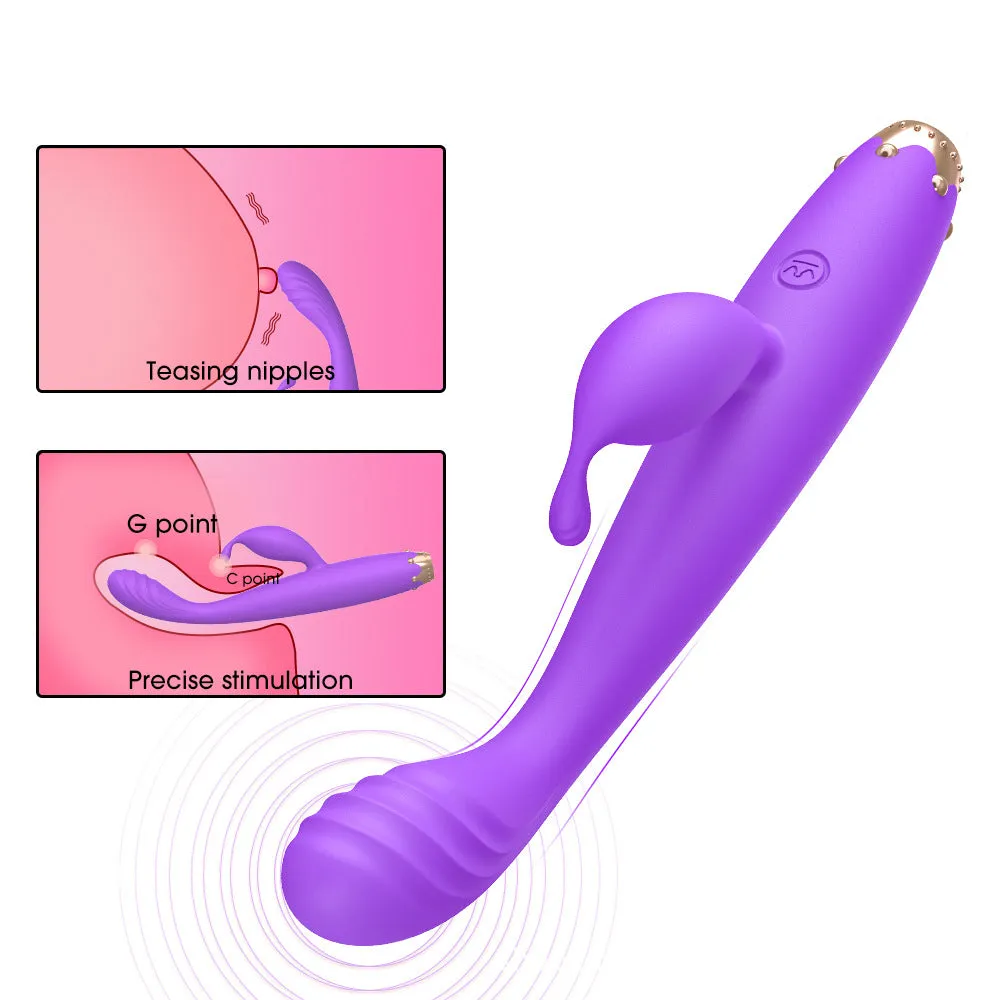 Finger Prostate Massager - G Spot Anal Dildo Vibrator Rabbit Clit Clamps Women Sex Toy