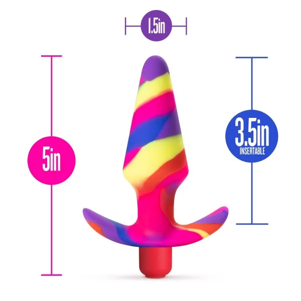 Free Spirit Vibrating 10 Function Silicone Butt Plug