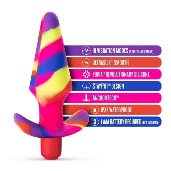 Free Spirit Vibrating 10 Function Silicone Butt Plug