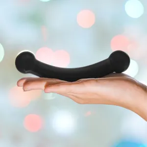 Gläs 5.5 Double Bull Black Glass Dildo