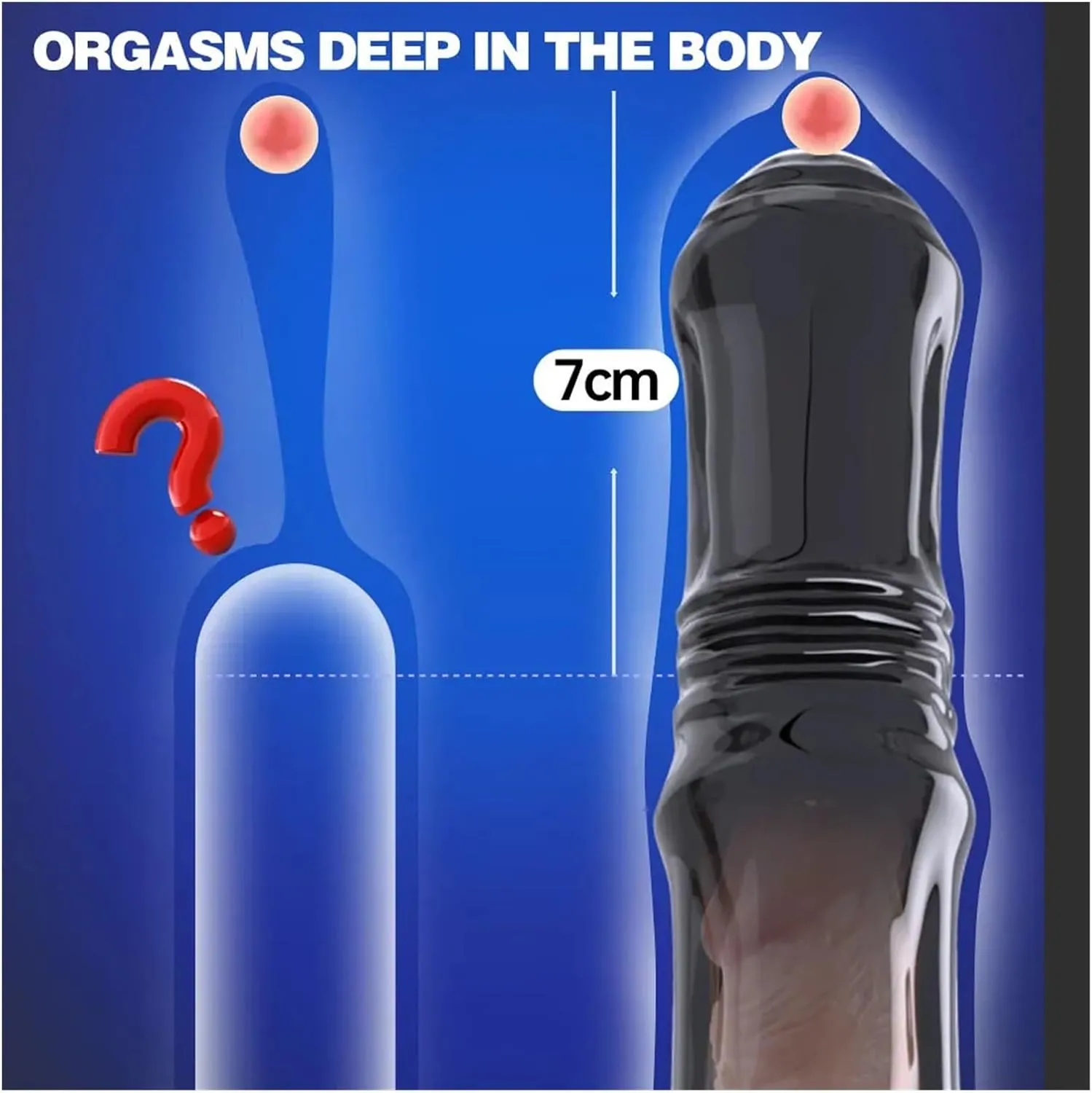 Horsedildo Cock Sleeve Sex Toy for Men - Penis Ring Delay Ejaculation Condom