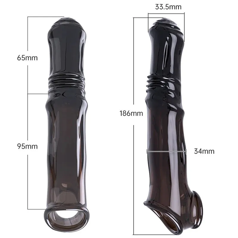 Horsedildo Cock Sleeve Sex Toy for Men - Penis Ring Delay Ejaculation Condom