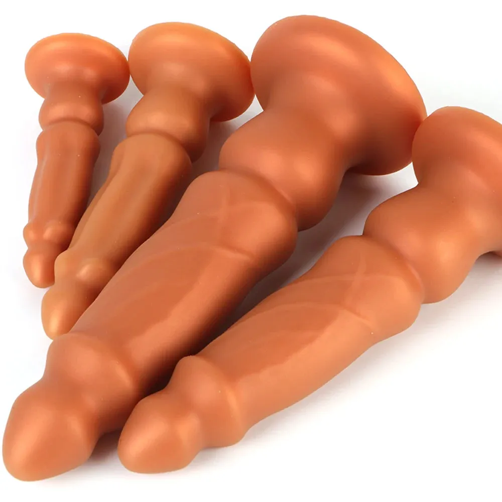 Huge Anal Dildo - Silicone Anal Expander Butt Plug Prostate Massager