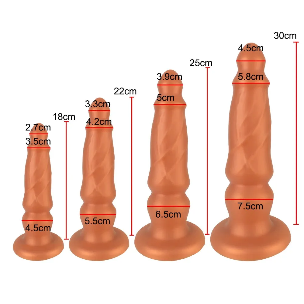 Huge Anal Dildo - Silicone Anal Expander Butt Plug Prostate Massager