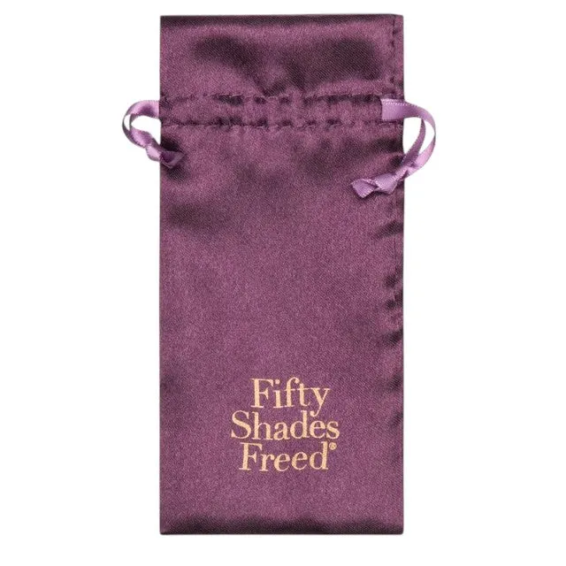 Inel pentru penis FIFTY SHADES FREED I want you now. din oțel rigid. rezistent la apă. culoare auriu