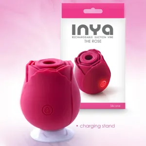 Inya Rechargeable Suction Vibrator The Rose by NS Novelties