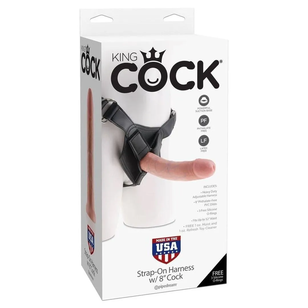 King Cock Strap-on Harness With 8 Cock