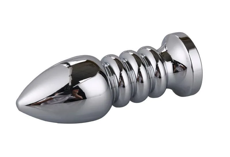 Large Steel Butt Plug Vibration 3.9 Inch with 10 Modes