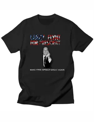 Larry Flynt for President American Flag Tee