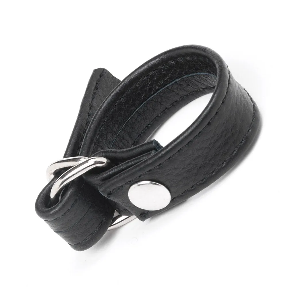 Leather D Ring Adjustable Cock Ring