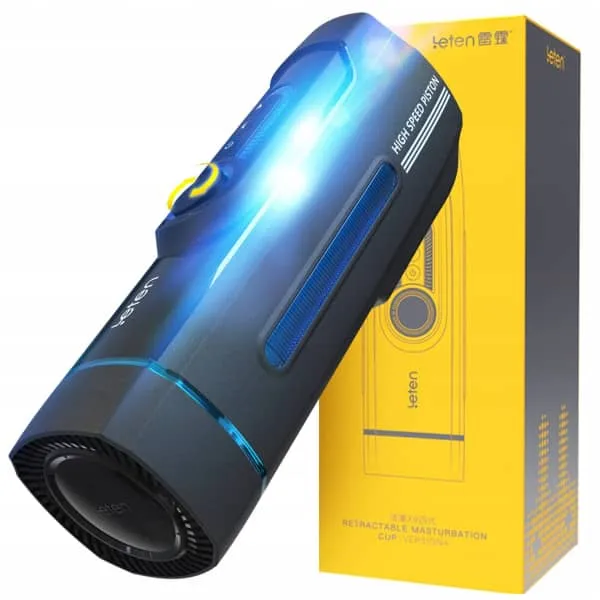 Leten - High Speed Pistons X9 Fourth Generation Automatic Heating Masturbator (Blue)