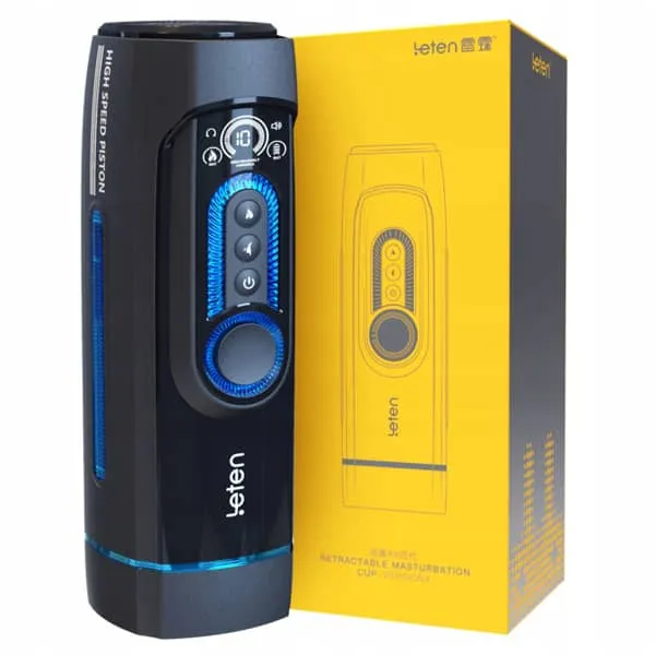 Leten - High Speed Pistons X9 Fourth Generation Automatic Heating Masturbator (Blue)