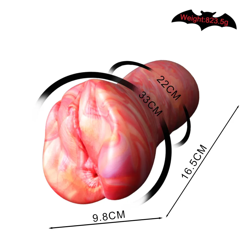 Lifelike Blood-toned Pussy Sex Toy for Men - Silicone Realistic Vagina Male Masturbator