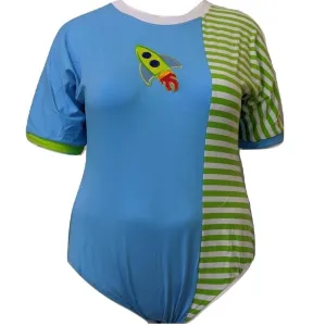Lil Rocket Ship Cotton Bodysuit